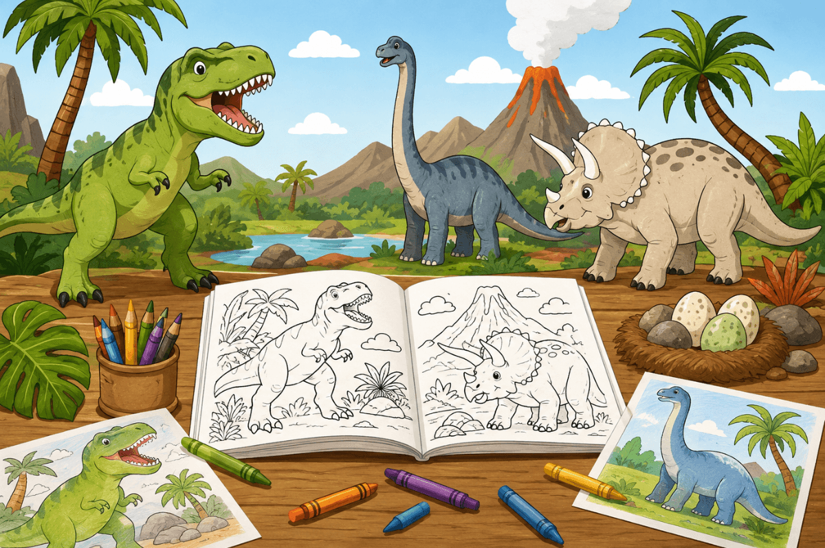🦖 The Ultimate Dinosaur Coloring Book